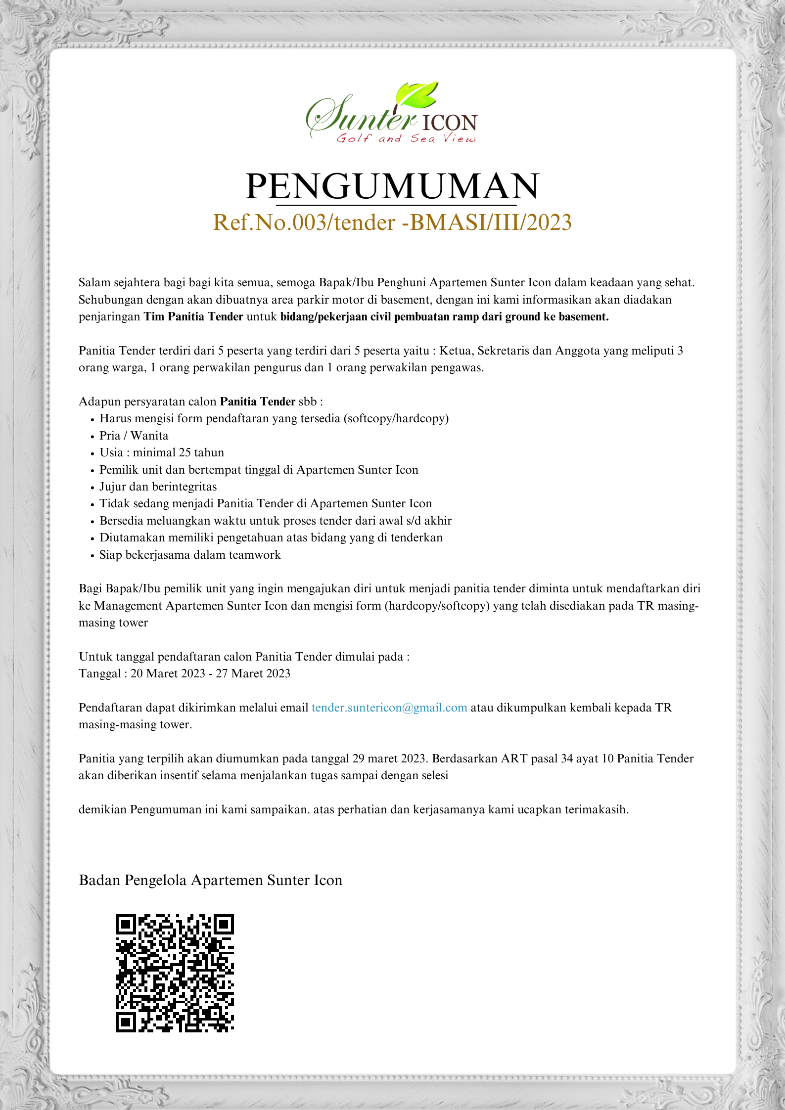 PPPSRS - Apartemen Sunter Icon